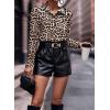Zeagoo Womens Button Down Shirt Long Sleeve Blouse Business Work Tops Dressy Casual Floral Printed Outfits with Pocket(Pa222)