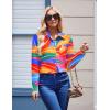Zeagoo Womens Button Down Shirt Long Sleeve Blouse Business Work Tops Dressy Casual Floral Printed Outfits with Pocket(Pa232)
