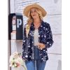 Zeagoo Womens Button Down Shirt Long Sleeve Blouse Business Work Tops Dressy Casual Floral Printed Outfits with Pocket(Sf180)