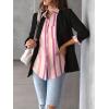 Zeagoo Womens Button Down Shirt Long Sleeve Blouse Business Work Tops Dressy Casual Floral Printed Outfits with Pocket(Tz269)