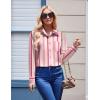 Zeagoo Womens Button Down Shirt Long Sleeve Blouse Business Work Tops Dressy Casual Floral Printed Outfits with Pocket(Tz269)