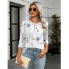 Zeagoo Women’s Casual 3/4 Sleeve T-Shirts Round Neck Cute Tunic Tops Basic Tees Blouses Business Work Tee Top(Bf112)