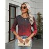 Zeagoo Women’s Casual 3/4 Sleeve T-Shirts Round Neck Cute Tunic Tops Basic Tees Blouses Business Work Tee Top(Black Red-mz838)