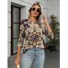 Zeagoo Women’s Casual 3/4 Sleeve T-Shirts Round Neck Cute Tunic Tops Basic Tees Blouses Business Work Tee Top(Multicolor-mz857)
