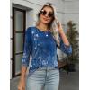 Zeagoo Women’s Casual 3/4 Sleeve T-Shirts Round Neck Cute Tunic Tops Basic Tees Blouses Business Work Tee Top(Mz712)