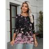 Zeagoo Women’s Casual 3/4 Sleeve T-Shirts Round Neck Cute Tunic Tops Basic Tees Blouses Business Work Tee Top(Sf31)