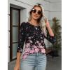 Zeagoo Women’s Casual 3/4 Sleeve T-Shirts Round Neck Cute Tunic Tops Basic Tees Blouses Business Work Tee Top(Sf31)