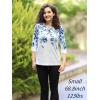 Zeagoo Women’s Casual 3/4 Sleeve T-Shirts Round Neck Cute Tunic Tops Basic Tees Blouses Business Work Tee Top(Wf41)