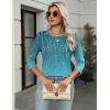 Zeagoo Women’s Casual 3/4 Sleeve T-Shirts Round Neck Cute Tunic Tops Basic Tees Blouses Business Work Tee Top(Xh363)