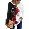Zeagoo Womens Long Sleeve Tops 2025 V Neck Pleated Shirts Dressy Casual Tunic Blouses Loose Fit Fall Fashion Clothes(Bf101)