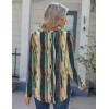 Zeagoo Womens Long Sleeve Tops 2025 V Neck Pleated Shirts Dressy Casual Tunic Blouses Loose Fit Fall Fashion Clothes(Cx289)