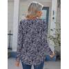 Zeagoo Womens Long Sleeve Tops 2025 V Neck Pleated Shirts Dressy Casual Tunic Blouses Loose Fit Fall Fashion Clothes(Mz473)