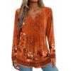 Zeagoo Womens Long Sleeve Tops 2025 V Neck Pleated Shirts Dressy Casual Tunic Blouses Loose Fit Fall Fashion Clothes(Mz867)