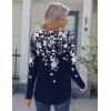 Zeagoo Womens Long Sleeve Tops 2025 V Neck Pleated Shirts Dressy Casual Tunic Blouses Loose Fit Fall Fashion Clothes(Sf103)