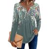 Zeagoo Womens Long Sleeve Tops 2025 V Neck Pleated Shirts Dressy Casual Tunic Blouses Loose Fit Fall Fashion Clothes(Wf71)