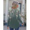 Zeagoo Womens Long Sleeve Tops 2025 V Neck Pleated Shirts Dressy Casual Tunic Blouses Loose Fit Fall Fashion Clothes(Wf71)