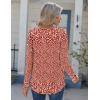 Zeagoo Womens Long Sleeve Tops 2025 V Neck Pleated Shirts Dressy Casual Tunic Blouses Loose Fit Fall Fashion Clothes(Xh518)