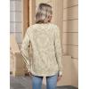 Zeagoo Womens Long Sleeve Tops V Neck Pleated Shirts Dressy Casual Blouses Fall Fashion Tunic Clothes 2026 T-Shirts(Floral Christmas 2)