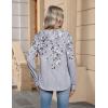 Zeagoo Womens Long Sleeve Tops V Neck Pleated Shirts Dressy Casual Blouses Fall Fashion Tunic Clothes 2026 T-Shirts(Grey-1)