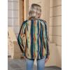 Zeagoo Womens Long Sleeve Tops V Neck Pleated Shirts Dressy Casual Blouses Fall Fashion Tunic Clothes 2026 T-Shirts(Multi Floral)