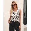 Zeagoo Women’s Silk Satin Tank Tops V Neck Casual Camisoles Sleeveless Business Work Blouses Dressy Summer Shirts(P-an443)