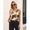 Zeagoo Women’s Silk Satin Tank Tops V Neck Casual Camisoles Sleeveless Business Work Blouses Dressy Summer Shirts(P-jh587)