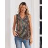 Zeagoo Women’s Silk Satin Tank Tops V Neck Casual Camisoles Sleeveless Business Work Blouses Dressy Summer Shirts(P-mz721)