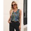 Zeagoo Women’s Silk Satin Tank Tops V Neck Casual Camisoles Sleeveless Business Work Blouses Dressy Summer Shirts(P-mz779)