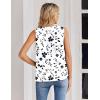 Zeagoo Women’s Silk Satin Tank Tops V Neck Casual Camisoles Sleeveless Business Work Blouses Dressy Summer Shirts(P-sf291)