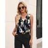 Zeagoo Women’s Silk Satin Tank Tops V Neck Casual Camisoles Sleeveless Business Work Blouses Dressy Summer Shirts(P-zr220)