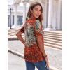 Zeagoo Womens Summer Tops Casual Short Sleeve V Neck Shirts Business Dressy Work Blouses(Floral Red Multi)