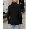 Zeagoo Women’s Turtleneck Sweater Fall Winter 2026 Long Sleeve Chunky Knitted Trendy Pullover Tops(Black)