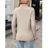 Zeagoo Women’s Turtleneck Sweater Fall Winter 2026 Long Sleeve Chunky Knitted Trendy Pullover Tops(Dark Apricot)