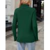 Zeagoo Women’s Turtleneck Sweater Fall Winter 2026 Long Sleeve Chunky Knitted Trendy Pullover Tops(Dark Green)