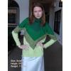 Zeagoo Women’s Turtleneck Sweater Fall Winter 2026 Long Sleeve Chunky Knitted Trendy Pullover Tops(V-green)