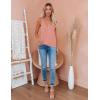 Zeagoo Womens V Neck Camisole Tank Top Strap Sleeveless T Shirt Casual Loose Vest Blouse – S-XXL(2 Pack-coral and Black)