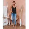 Zeagoo Womens V Neck Camisole Tank Top Strap Sleeveless T Shirt Casual Loose Vest Blouse – S-XXL(A-black)