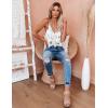 Zeagoo Womens V Neck Camisole Tank Top Strap Sleeveless T Shirt Casual Loose Vest Blouse – S-XXL(Blue Flower)