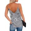 Zeagoo Womens V Neck Camisole Tank Top Strap Sleeveless T Shirt Casual Loose Vest Blouse – S-XXL(Dh62)