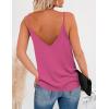 Zeagoo Womens V Neck Camisole Tank Top Strap Sleeveless T Shirt Casual Loose Vest Blouse – S-XXL(Hot Pink)