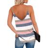 Zeagoo Womens V Neck Camisole Tank Top Strap Sleeveless T Shirt Casual Loose Vest Blouse – S-XXL(Tw669)