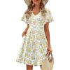 Yellow White Floral