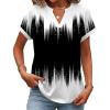 Zeagoo Womens Tops Short Sleeve Summer V Neck Shirts Work Blouses Business Outfits Fashion Clothing(Gradient 204)