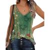 Zeagoo Womens V Neck Camisole Tank Top Strap Sleeveless T Shirt Casual Loose Vest Blouse – S-XXL(Mz839)