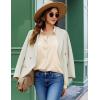 ZEAGOO Button Down Shirt for Women Long Sleeve Blouses Floral Printed Tops Business Casual Work Outfits S-XXL(C-beige-stain Shield)