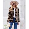 ZEAGOO Button Down Shirt for Women Long Sleeve Blouses Floral Printed Tops Business Casual Work Outfits S-XXL(Geometric)