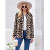 ZEAGOO Button Down Shirt for Women Long Sleeve Blouses Floral Printed Tops Business Casual Work Outfits S-XXL(Leopard Print)