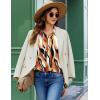 ZEAGOO Button Down Shirt for Women Long Sleeve Blouses Floral Printed Tops Business Casual Work Outfits S-XXL(Multicolor 123)