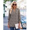 Zeagoo 3/4 Length Sleeve Womens Tops 2025 Floral Womens Blouses V Neck TunicTops with Smocked Cuffs(Print-517)