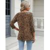 Zeagoo 3/4 Length Sleeve Womens Tops Casual V Neck Shirts Soft Basic Tees Business Work Blouses(An136)